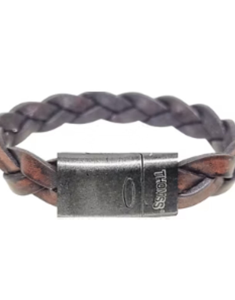 Thomss Thomss - Leren armband - Bruin - THV020-20.5