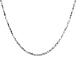 Zilveren collier - Gerhodineerd - Vossestaart - 4,0 mm - 43 cm