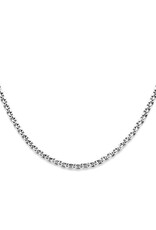 Zilveren collier - Gerhodineerd - Jasseron - 5,5 mm - 45 cm