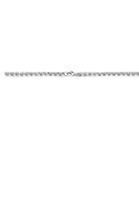 Zilveren collier - Gerhodineerd - Jasseron - 5,5 mm - 45 cm