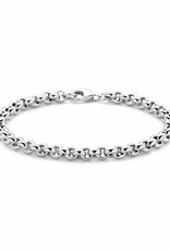 Zilveren armband - Gerhodineerd - Jasseron - 5.5 mm - 19,5 cm