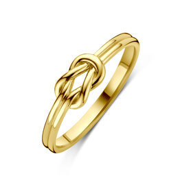 Gouden ring - 14 karaats - Knoop - Maat 17.75