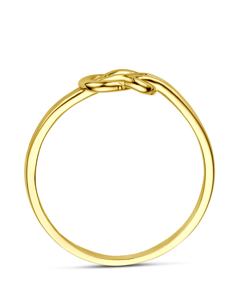 Gouden ring - 14 karaats - Knoop - Maat 17.75
