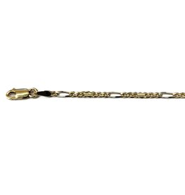 Occasions by Marleen Occasions by Marleen - 14 karaats - Gouden collier - Figaro - 40.5 cm