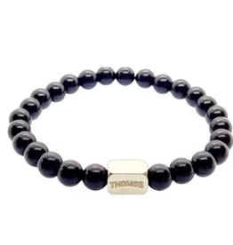 Thomss Thomss - Armband - Edelsteen - Black Onyx