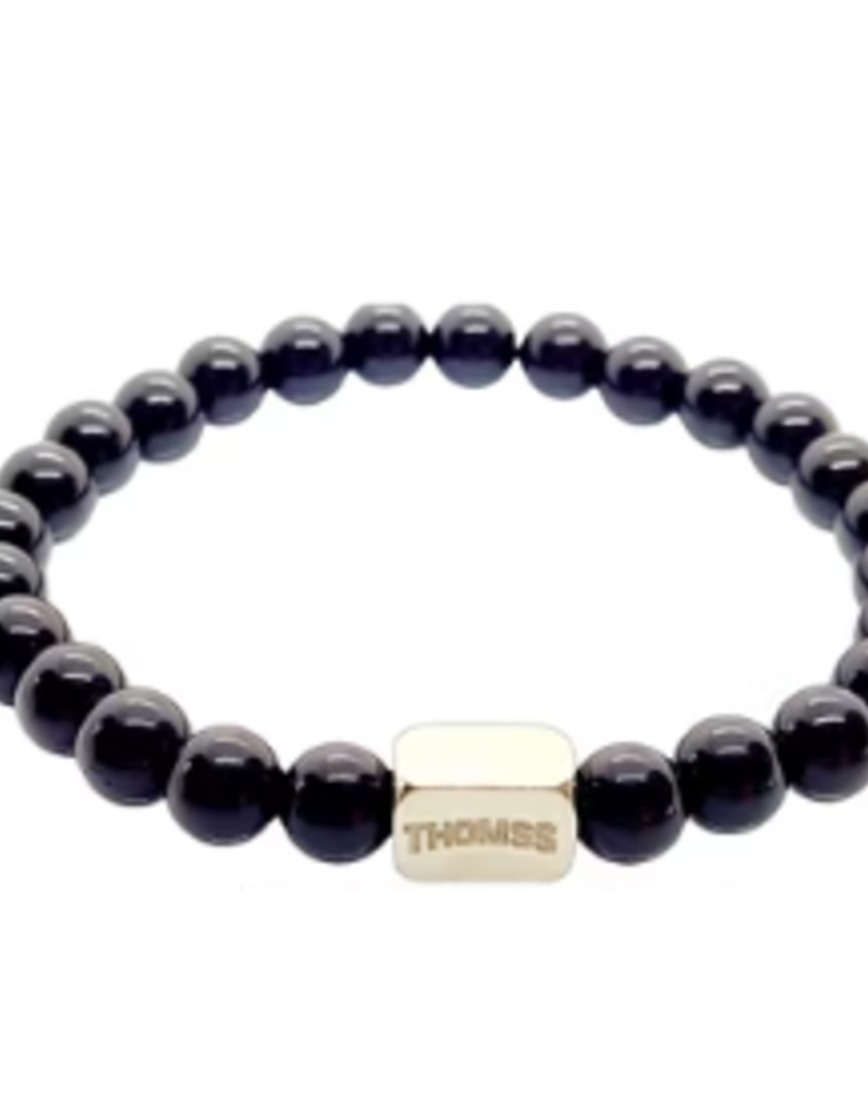 Thomss Thomss - Armband - Edelsteen - Black Onyx