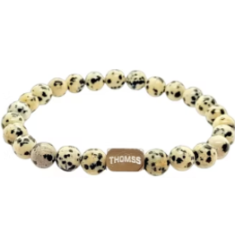 Thomss Thomss - Armband - Edelsteen - Dalmation Jasper