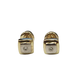 Occasions by Marleen Occasions by Marleen - 14 karaats - Gouden oorknoppen - Bicolor - Diamant