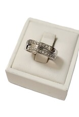 Occasions by Marleen Occasions by Marleen - 14 karaats - Wit gouden ring - Briljant - Maat 16