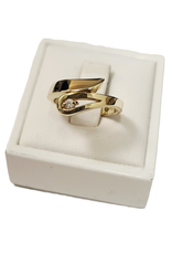 Occasions by Marleen Occasions by Marleen - 14 karaats - Gouden ring - Zirkonia - Maat 16
