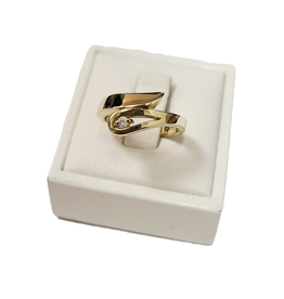 Occasions by Marleen Occasions by Marleen - 14 karaats - Gouden ring - Zirkonia - Maat 16
