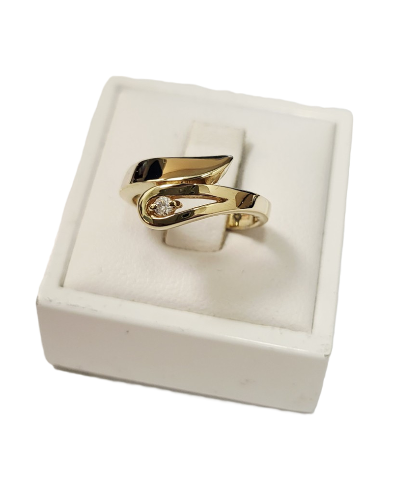 Occasions by Marleen Occasions by Marleen - 14 karaats - Gouden ring - Zirkonia - Maat 16