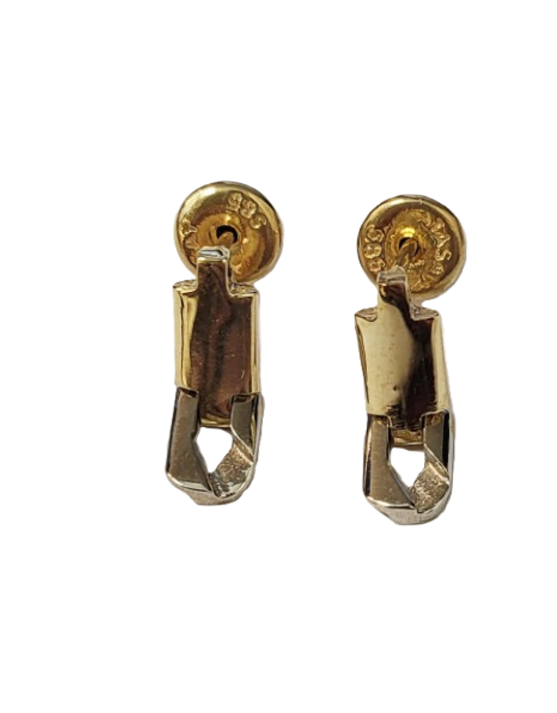 Occasions by Marleen Occasions by Marleen - 14 karaats - Gouden oorknoppen - Bicolor