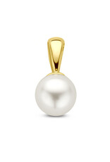 Gouden hanger - 14 karaats - Zoetwaterparel