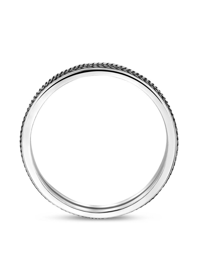Zilveren ring - Geoxideerd - Maat 21.5