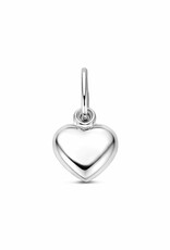 Zilveren bedel - Hart - Gerhodineerd - 6.5 mm