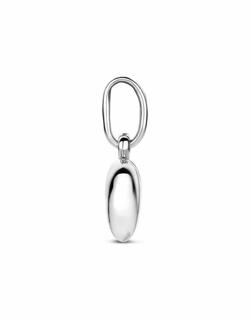 Zilveren bedel - Hart - Gerhodineerd - 6.5 mm