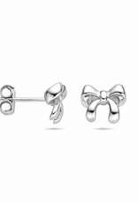 Zilveren oorknoppen - Gerhodineerd - Strik