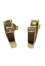 Occasions by Marleen Occasions by Marleen - 14 karaats - Gouden oorknoppen - Diamant