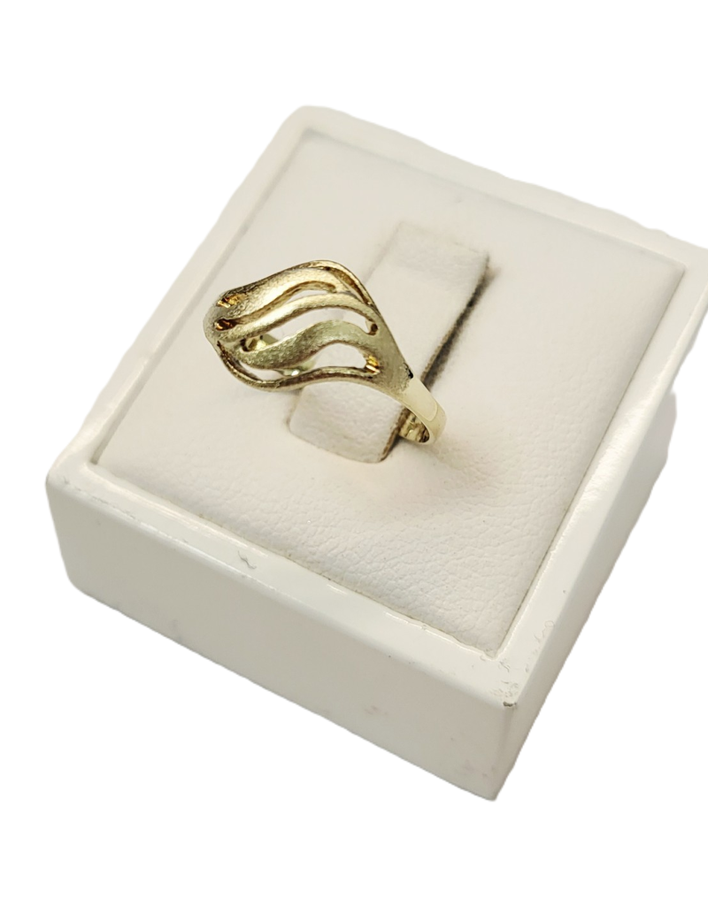 Occasions by Marleen Occasions by Marleen - 14 karaats - Gouden ring - Fantasie - Mat/glanzend - Maat 17.5