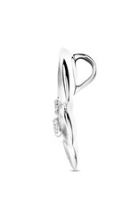 Zilveren hanger - Gerhodineerd - Zirkonia