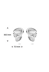 Zilveren hanger - Gerhodineerd - Zirkonia