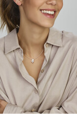 Zilveren hanger - Gerhodineerd - Zirkonia