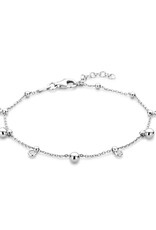 Zilveren armband - Gerhodineerd - Zirkonia - 17 + 2 cm