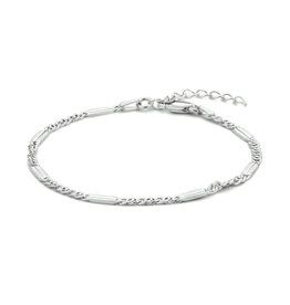 Zilveren armband - Gerhodineerd - Valkenoog - 16 +3 cm