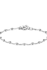 Zilveren armband - Gerhodineerd - Bolletjes - 17 + 2 cm