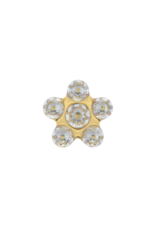 Studex Studex schietknopjes - Verguld - Daisy Zirkonia Kristal - 7512-6213 (153)