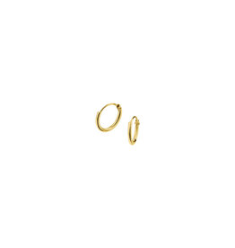 Verguld zilver oorringen -1.3 mm - 9 mm