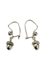 Occasions by Marleen Occasions by Marleen - Zilveren oorhangers - Eikeltje