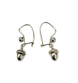 Occasions by Marleen Occasions by Marleen - Zilveren oorhangers - Eikeltje