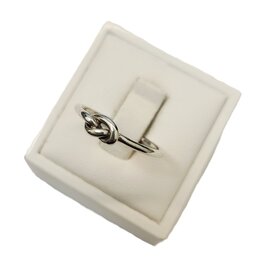 Occasions by Marleen Occasions by Marleen - Zilveren ring - Knoopje - Maat 18.75