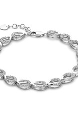 Rosa di Luca Italy Zilveren armband - Gerhodineerd - Zirkonia - 18+3 cm