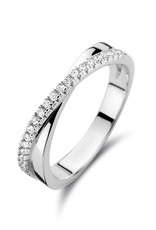 Rosa di Luca Italy Zilveren ring - Gerhodineerd - Zirkonia - Maat 56