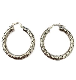 Occasions by Marleen Occasions by Marleen - Zilveren oorringen - Gevlochten