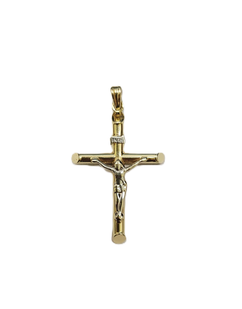 Occasions by Marleen Occasions by Marleen - 14 karaats - Gouden bicolor kruis - Corpus