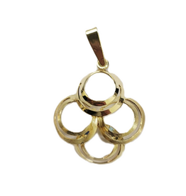 Occasions by Marleen Occasions by Marleen - 14 karaats - Gouden hanger - Mat/glanzend - Rondjes