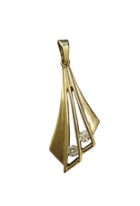 Occasions by Marleen Occasions by Marleen - 14 karaats - Gouden hanger - Mat/glanzend / Zirkonia