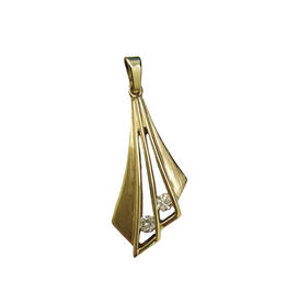 Occasions by Marleen Occasions by Marleen - 14 karaats - Gouden hanger - Mat/glanzend / Zirkonia