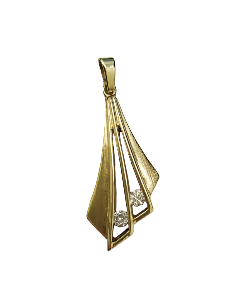 Occasions by Marleen Occasions by Marleen - 14 karaats - Gouden hanger - Mat/glanzend / Zirkonia