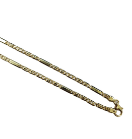 Occasions by Marleen Occasions by Marleen - 14 karaats - Gouden collier - Pauwenoog met plaatjes - 42 cm