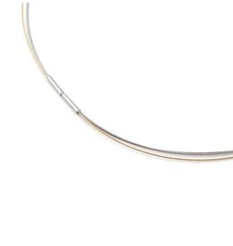 Boccia Boccia - Titanium / Staaldraad x3 - Collier - Bicolor - 45 cm