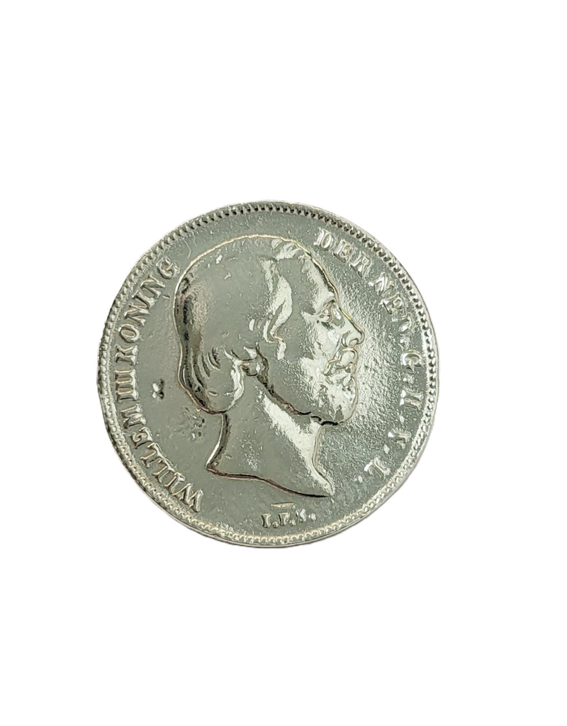 Occasions by Marleen Occasions by Marleen - Zilveren Broche - 1/2 gulden Willem III 1862