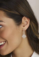 Zilveren oorhangers - Gerhodineerd - Zirkonia