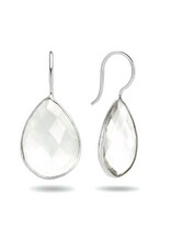 Zilveren oorhangers - Glas