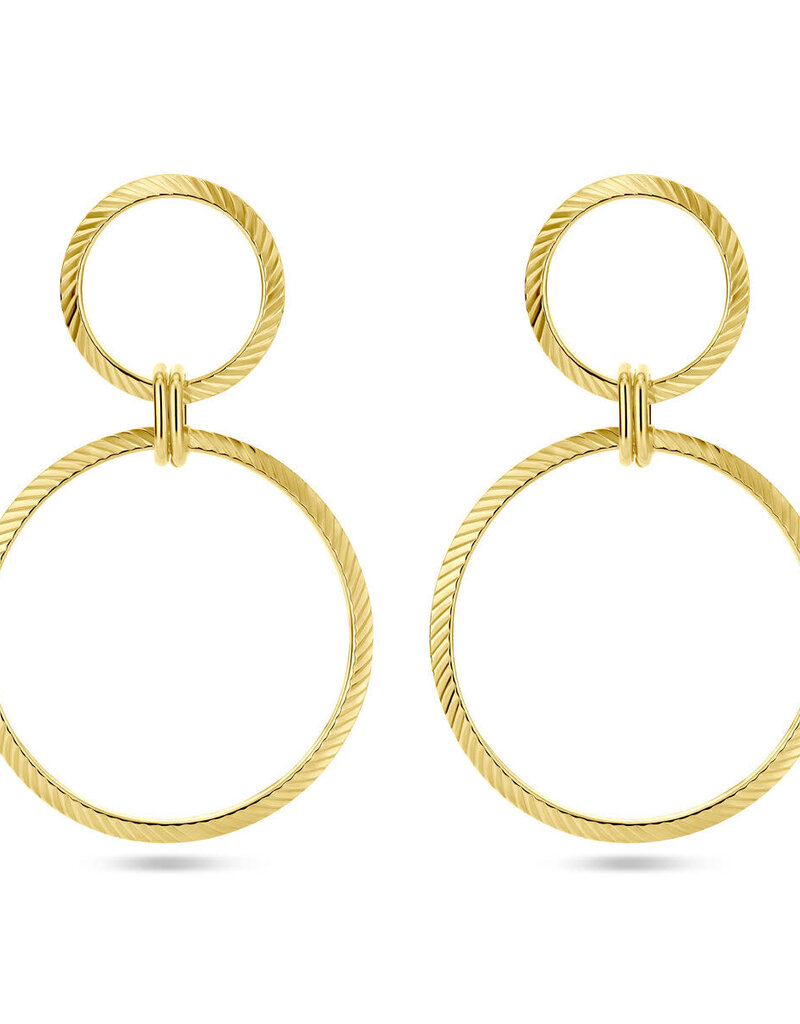 Zilveren verguld oorhangers