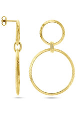 Zilveren verguld oorhangers